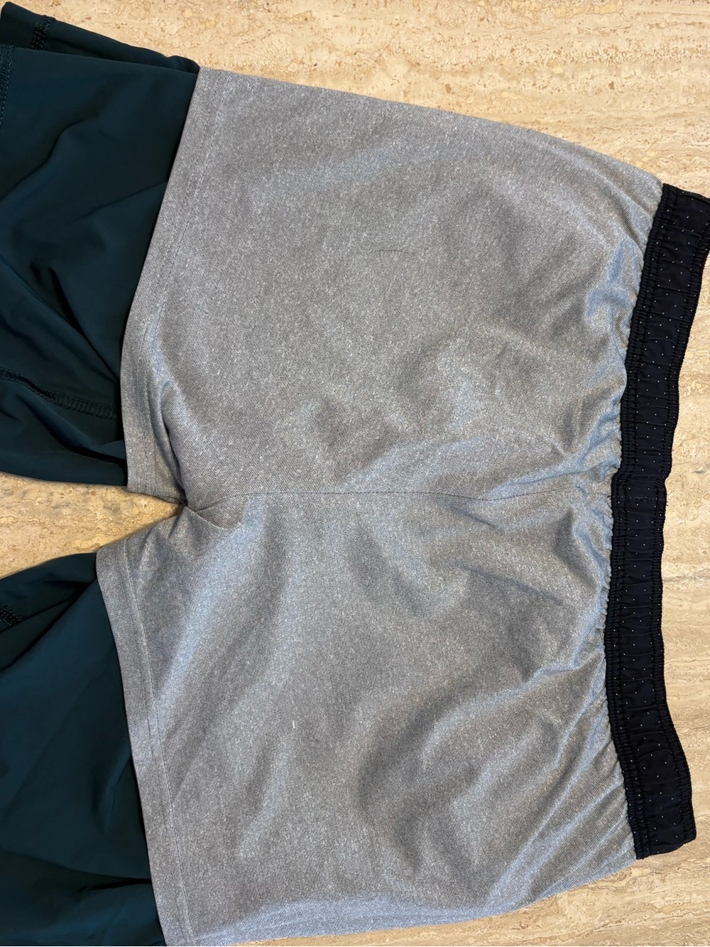 Vuori Mens Kore Short Dark Teal Blue Athletic Lined Shorts - Picture 4 of 8